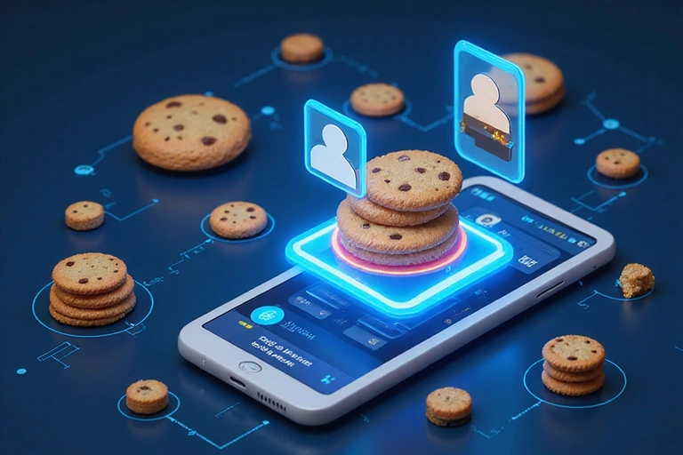 Digital advertisement targeting concept with user profiles and tailored ads